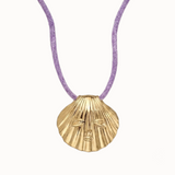 Venus Shell Charm Necklace - Gold