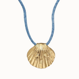 Venus Shell Charm Necklace - Gold