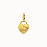 Love Lock Charm - Gold