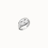 Face of Esora Ring - Silver