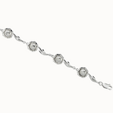 September Rose Chain Bracelet - Silver