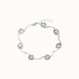 September Rose Chain Bracelet - Silver