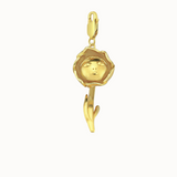 September Rose Charm - Gold