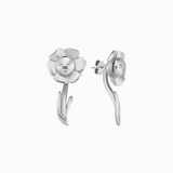 September Rose Küpe - Gümüş