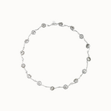 September Rose Chain Necklace - Silver