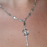 Key to Love Charm - Silver